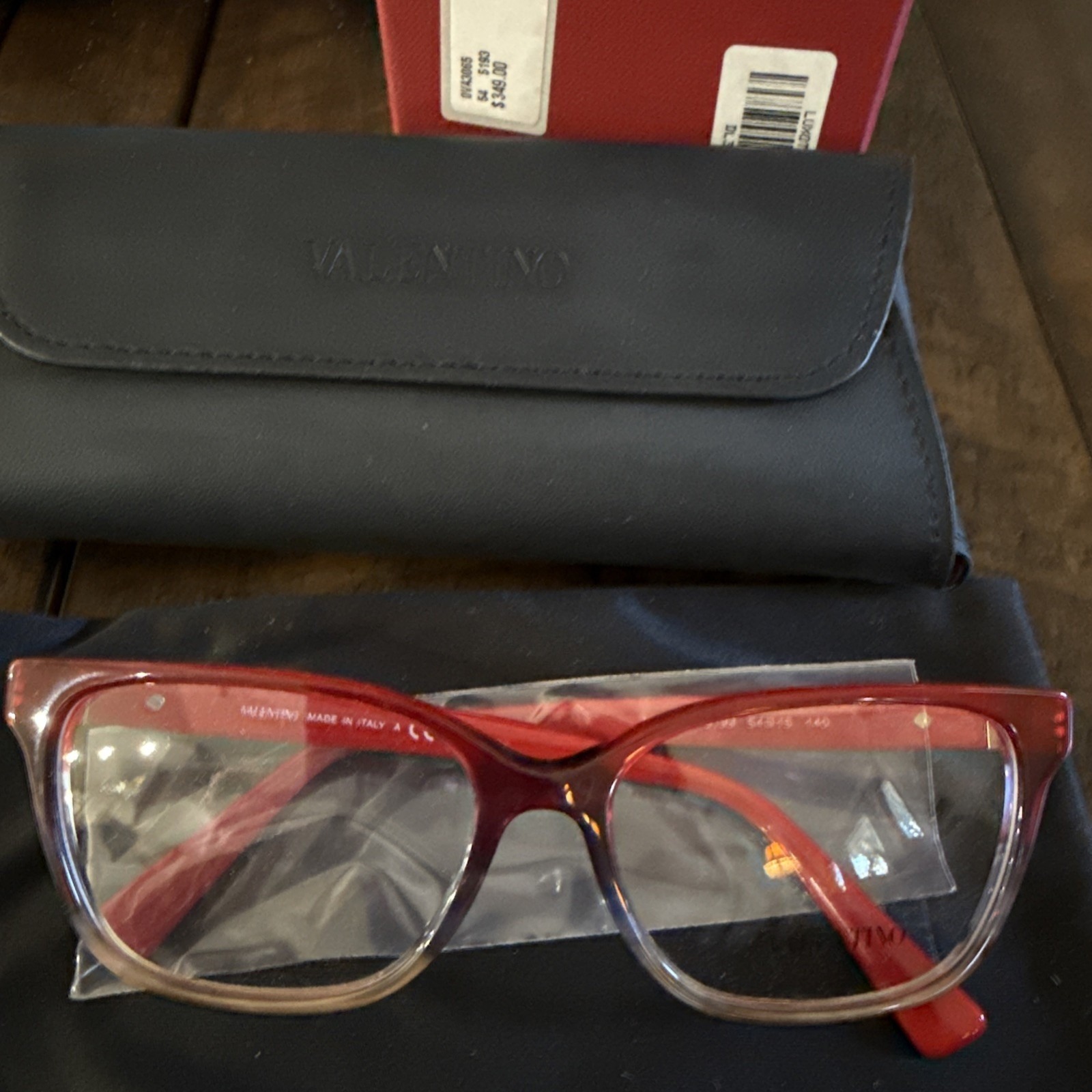 Valentino Sunglasses Va 3065 Red  Grey Gradient 54140 5596 Brand New